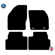 Ford Kuga MK2 2013-2016 Tailored Car Mats – Black Carpet With Red Trim + Clips